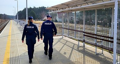 Tucholscy policjanci obserwują infrastrukturę kolejową. A jak wygląda akcja w...?