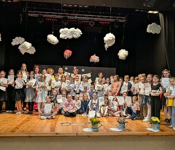 "Wiosenne recytowanie" pochłonęło B-CKiP Gminy Lubiewo
