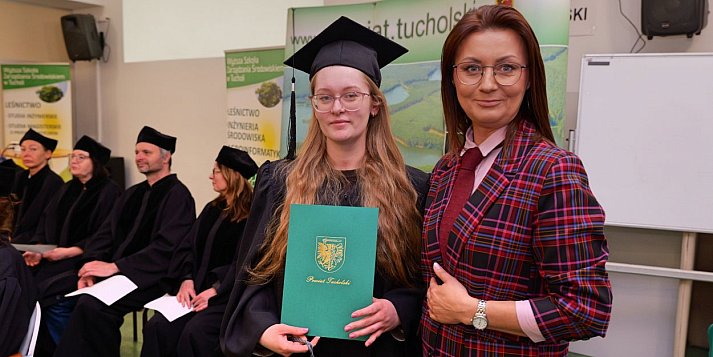 Wyższa szkoła w Tucholi żegna absolwentów. Natalia Kolassa najlepsza z terenu powiatu