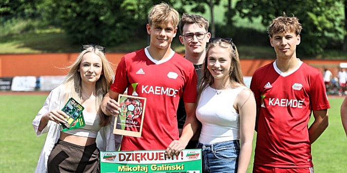 Mikołaj Galiński - trzy gole i pożegnanie z Tucholanką. Wyjątkowy mecz z Promieniem