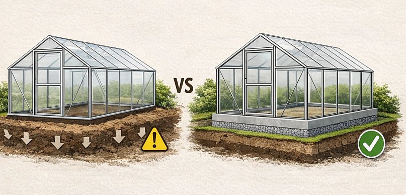 Czy do budowy szklarni potrzebny jest fundament?