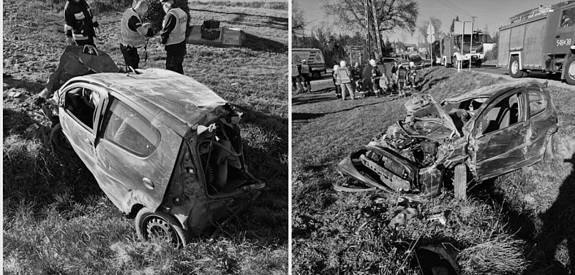 Nie żyje druga osoba z wypadku w Pruszczu... 25-latka, która kierowała autem