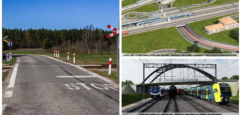 Które przejazdy kolejowe zostaną zlikwidowane w ramach modernizacji linii 201?