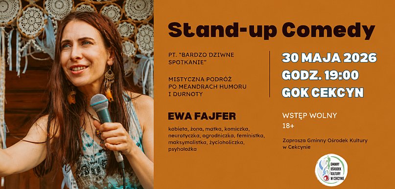 Stand-up w Cekcynie. Ewa Fajfer wystąpi z programem „Bardzo dziwne spotkanie”