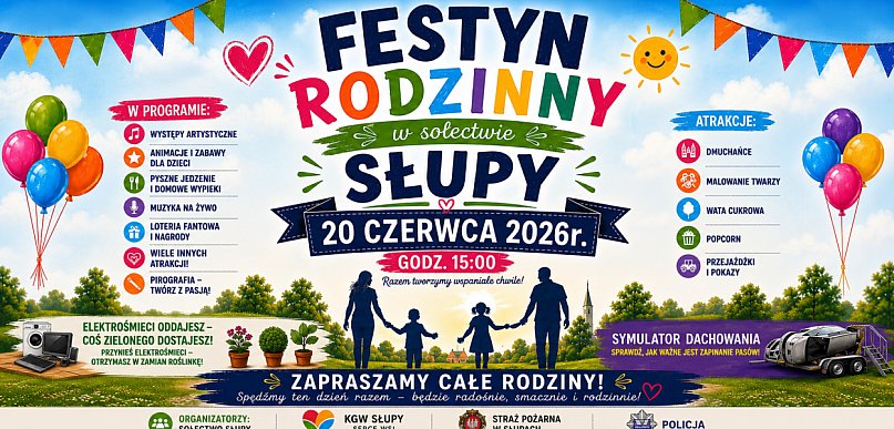 Sołectwo Słupy zaprasza na swój PIERWSZY FESTYN! / ZAPOWIEDŹ