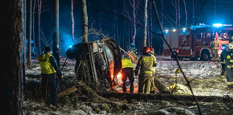 Piątek trzynastego. Tuchola - Świecie. Wypadek na DW240 koło Lubiewic / ZDJĘCIA