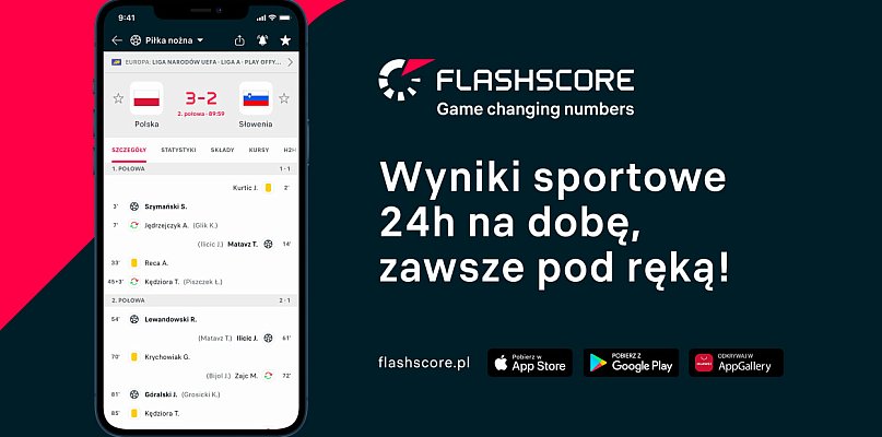 Kluczowe rozgrywki sportowe masz w kieszeni z Flashscore