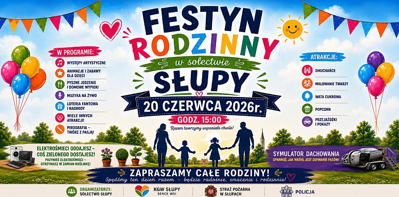 Sołectwo Słupy zaprasza na swój PIERWSZY FESTYN! / ZAPOWIEDŹ