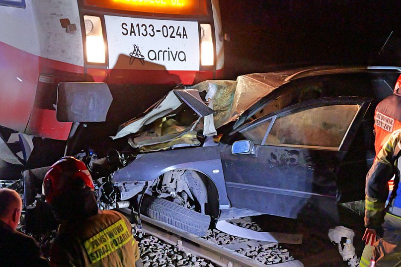 Wjechał pod pociąg. Wypadek w Lubińsku (gmina Cekcyn)