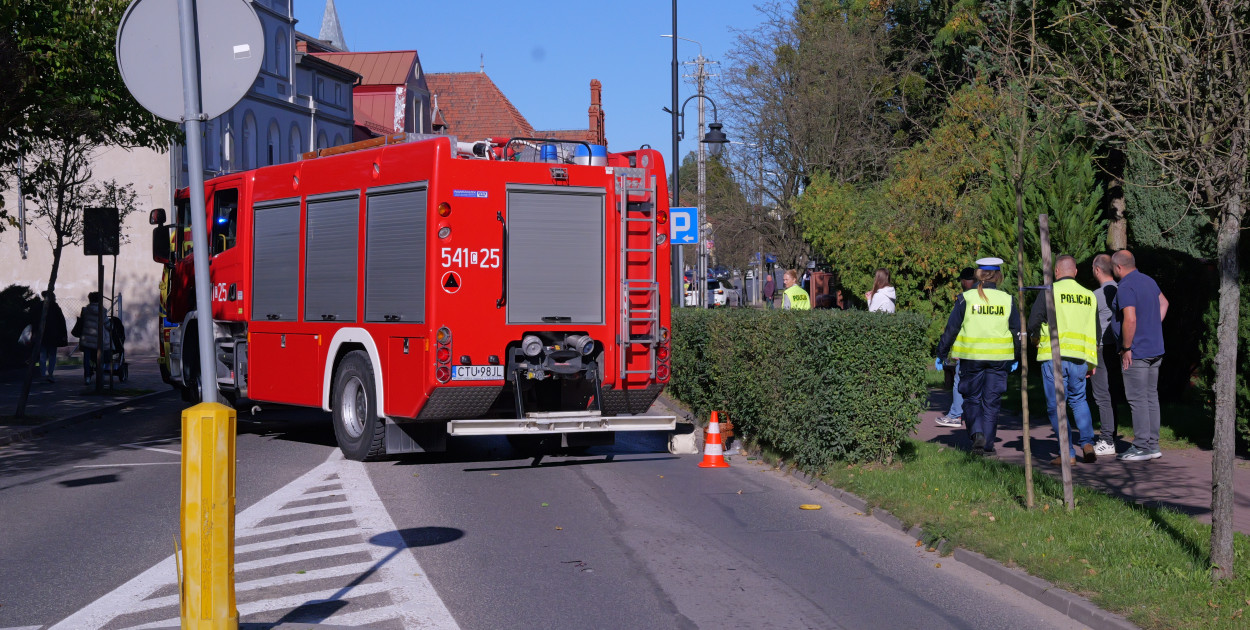 Tragiczny wypadek na Nowodworskiego w Tucholi.