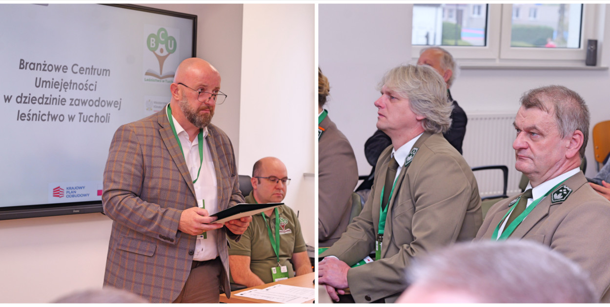 Konferencja w Branżowym Centrum Umiejętności w Tucholi z udziałem Ministerstwa Klimatu i Środowiska. Fot. Piotr Paterski
