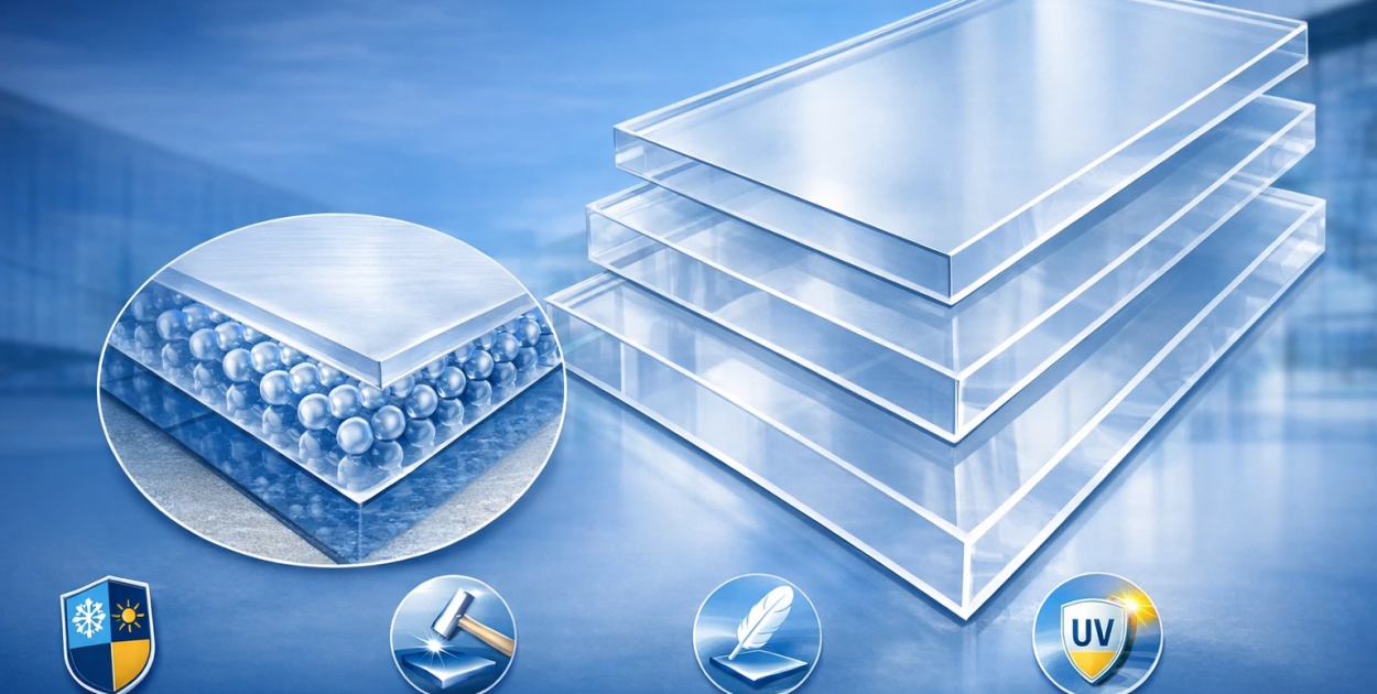 Płyta poliwęglan lity — właściwości, struktura oraz przewagi materiału