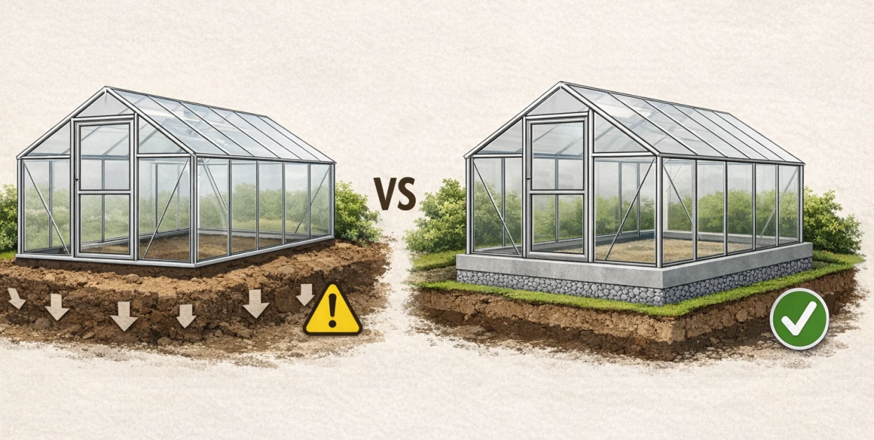 Czy do budowy szklarni potrzebny jest fundament?